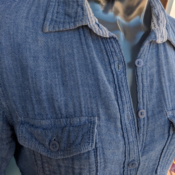 Denim Long Sleeve Button Up - Picture 5 of 8